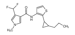 4-(difluoromethyl)-1-methyl-N-(2-(2-propylcyclopropyl)thiophen-3-yl)-1H-pyrrole-3-carboxamide CAS:688322-49-8 manufacturer & supplier