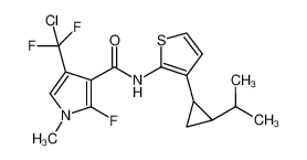 4-(chlorodifluoromethyl)-2-fluoro-N-(3-(2-isopropylcyclopropyl)thiophen-2-yl)-1-methyl-1H-pyrrole-3-carboxamide CAS:688324-15-4 manufacturer & supplier