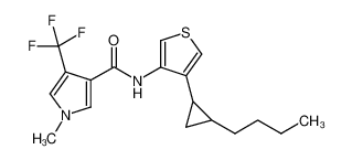 N-(4-(2-butylcyclopropyl)thiophen-3-yl)-1-methyl-4-(trifluoromethyl)-1H-pyrrole-3-carboxamide CAS:688325-74-8 manufacturer & supplier