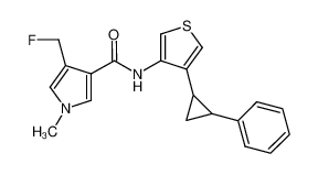 4-(fluoromethyl)-1-methyl-N-(4-(2-phenylcyclopropyl)thiophen-3-yl)-1H-pyrrole-3-carboxamide CAS:688326-24-1 manufacturer & supplier