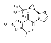 rel-N-(2-((1R,2R)-2-(tert-butyl)cyclopropyl)thiophen-3-yl)-3-(difluoromethyl)-1-methyl-1H-pyrazole-4-carboxamide CAS:688328-13-4 manufacturer & supplier