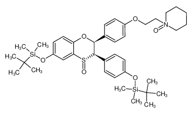 1-[2-(4-{(2S,3R,4S)-6-(tert-Butyl-dimethyl-silanyloxy)-3-[4-(tert-butyl-dimethyl-silanyloxy)-phenyl]-4-oxo-3,4-dihydro-2H-4λ4-benzo[1,4]oxathiin-2-yl}-phenoxy)-ethyl]-piperidine 1-oxide CAS:688329-80-8 manufacturer & supplier