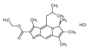 ethyl (S)-4-isobutyl-3,6,7,8-tetramethyl-6H-pyrrolo[3,2-f]indolizine-2-carboxylate hydrochloride CAS:68834-93-5 manufacturer & supplier