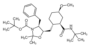 tert-butyl (4S,5R)-4-benzyl-5-(((1S,2R,4R)-2-(tert-butylcarbamoyl)-4-methoxycyclohexyl)methyl)-2,2-dimethyloxazolidine-3-carboxylate CAS:688349-29-3 manufacturer & supplier