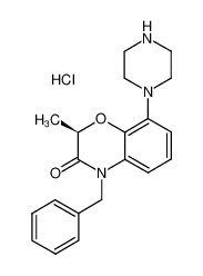 (R)-4-benzyl-2-methyl-8-piperazin-1-yl-4H-benzo[1,4]oxazin-3-one, hydrochloride salt CAS:688363-19-1 manufacturer & supplier