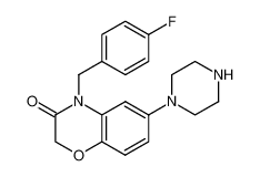 4-(4-Fluoro-benzyl)-6-piperazin-1-yl-4H-benzo[1,4]oxazin-3-one CAS:688364-03-6 manufacturer & supplier