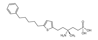 (R)-(3-amino-3-methyl-5-(5-(5-phenylpentyl)thiophen-2-yl)pentyl)phosphonic acid CAS:688366-08-7 manufacturer & supplier