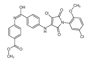 methyl 4-[[4-[[4-chloro-1-(5-chloro-2-methoxyphenyl)-2,5-dioxopyrrol-3-yl]amino]benzoyl]amino]benzoate CAS:6886-09-5 manufacturer & supplier