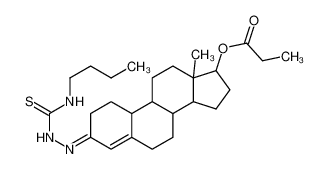 [(3E)-3-(butylcarbamothioylhydrazinylidene)-13-methyl-2,6,7,8,9,10,11,12,14,15,16,17-dodecahydro-1H-cyclopenta[a]phenanthren-17-yl] propanoate CAS:68862-51-1 manufacturer & supplier