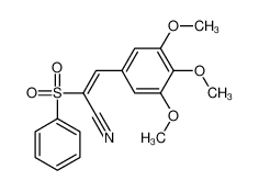 2-(benzenesulfonyl)-3-(3,4,5-trimethoxyphenyl)prop-2-enenitrile CAS:6887-67-8 manufacturer & supplier