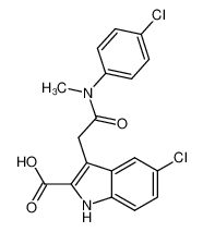 5-chloro-3-(2-((4-chlorophenyl)(methyl)amino)-2-oxoethyl)-1H-indole-2-carboxylic acid CAS:688748-40-5 manufacturer & supplier