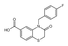 4-(4-fluorobenzyl)-3-oxo-3,4-dihydro-2H-benzo[b][1,4]thiazine-6-carboxylic acid CAS:688760-59-0 manufacturer & supplier