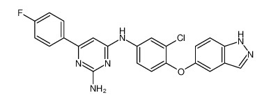 N4-(4-((1H-indazol-5-yl)oxy)-3-chlorophenyl)-6-(4-fluorophenyl)pyrimidine-2,4-diamine CAS:688779-87-5 manufacturer & supplier