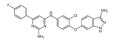 N4-(4-((3-amino-1H-indazol-6-yl)oxy)-3-chlorophenyl)-6-(4-fluorophenyl)pyrimidine-2,4-diamine CAS:688779-89-7 manufacturer & supplier