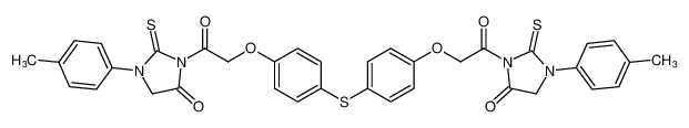 4-Imidazolidinone,3,3'-[thiobis[4,1-phenyleneoxy(1-oxo-2,1-ethanediyl)]]bis[1-(4-methylphenyl)-2-thioxo- CAS:688785-13-9 manufacturer & supplier