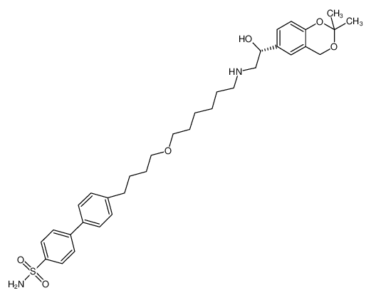 4'-{4-[(6-{[(2R)-2-(2,2-dmethyl-4H-1,3-benzodioxin-6-yl)-2-hydroxyethyl]amino}hexyl)oxy]butyl}[1,1'-biphenyl]-4-sulfonamide CAS:688798-72-3 manufacturer & supplier