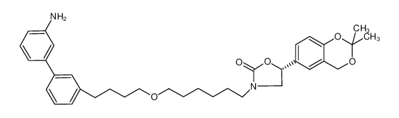 (5R)-3-{6-[4-(3'-amino-1,1'-biphenyl-3-yl)butoxy]hexyl}-5-(2,2-dimethyl-4H-1,3-benzodioxin-6-yl)-1,3-oxazolidin-2-one CAS:688798-90-5 manufacturer & supplier