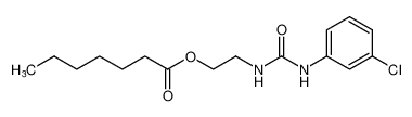 Heptanoic acid, 2-[[[(3-chlorophenyl)amino]carbonyl]amino]ethyl ester CAS:688799-66-8 manufacturer & supplier