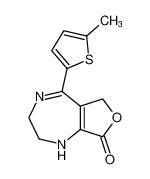 5-(5-methylthiophen-2-yl)-1,2,3,6-tetrahydro-8H-furo[3,4-e][1,4]diazepin-8-one CAS:688801-75-4 manufacturer & supplier