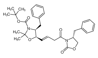 tert-butyl (4S,5R)-4-benzyl-5-((E)-4-((R)-4-benzyl-2-oxooxazolidin-3-yl)-4-oxobut-1-en-1-yl)-2,2-dimethyloxazolidine-3-carboxylate CAS:688810-33-5 manufacturer & supplier