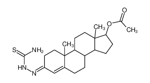 [(3E)-3-(carbamothioylhydrazinylidene)-10,13-dimethyl-1,2,6,7,8,9,11,12,14,15,16,17-dodecahydrocyclopenta[a]phenanthren-17-yl] acetate CAS:68888-68-6 manufacturer & supplier