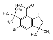 7(?)-Acetyl-5-bromo-6-tert.-butyl-3,3-dimethyl-2,3-dihydro-indole CAS:68903-92-4 manufacturer & supplier