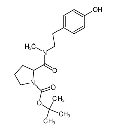 2-{[2-(4-Hydroxy-phenyl)-ethyl]-methyl-carbamoyl}-pyrrolidine-1-carboxylic acid tert-butyl ester CAS:68914-47-6 manufacturer & supplier