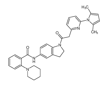 N-(1-(2-(6-(2,5-dimethyl-1H-pyrrol-1-yl)pyridin-2-yl)acetyl)indolin-5-yl)-2-(piperidin-1-yl)benzamide CAS:689142-89-0 manufacturer & supplier