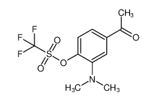 Methanesulfonic acid, trifluoro-, 4-acetyl-2-(dimethylamino)phenyl ester CAS:689148-60-5 manufacturer & supplier