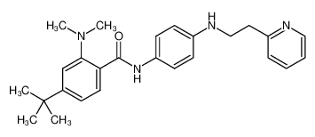 4-tert-butyl-2-(dimethylamino)-N-(4-{[2-(2-pyridinyl)ethyl]amino}phenyl)benzamide CAS:689149-50-6 manufacturer & supplier