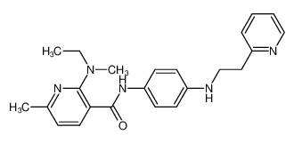 2-[ethyl(methyl)amino]-6-methyl-N-(4-{[2-(2-pyridinyl)ethyl]amino}phenyl)nicotinamide CAS:689151-94-8 manufacturer & supplier