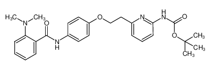 tert-butyl 6-[2-(4-{[2-(dimethylamino)benzoyl]amino}phenoxy)ethyl]-2-pyridinylcarbamate CAS:689157-26-4 manufacturer & supplier