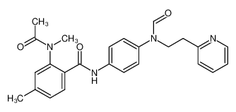 2-[acetyl(methyl)amino]-N-(4-{formyl[2-(2-pyridinyl)ethyl]amino}phenyl)-4-methylbenzamide CAS:689162-31-0 manufacturer & supplier