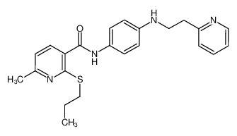 6-methyl-2-(propylthio)-N-(4-{[2-(2-pyridinyl)ethyl]amino}phenyl)nicotinamide CAS:689164-93-0 manufacturer & supplier