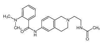 N-{2-[2-(acetylamino)ethyl]-1,2,3,4-tetrahydro-6-isoquinolinyl}-2-(dimethylamino)benzamide CAS:689167-66-6 manufacturer & supplier