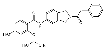 2-isopropoxy-4-methyl-N-[2-(2-pyridinylacetyl)-2,3-dihydro-1H-isoindol-5-yl]benzamide CAS:689170-24-9 manufacturer & supplier