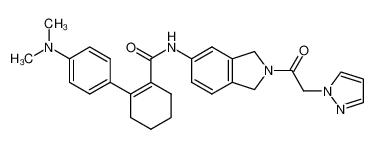 2-[4-(dimethylamino)phenyl]-N-[2-(1H-pyrazol-1-ylacetyl)-2,3-dihydro-1H-isoindol-5-yl]-1-cyclohexene-1-carboxamide CAS:689172-60-9 manufacturer & supplier