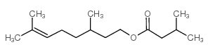 CITRONELLYL ISOVALERATE CAS:68922-10-1 manufacturer & supplier