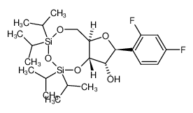 (2S,3S,3aS,9aR)-2-(2,4-Difluoro-phenyl)-5,5,7,7-tetraisopropyl-tetrahydro-1,4,6,8-tetraoxa-5,7-disila-cyclopentacycloocten-3-ol CAS:689221-94-1 manufacturer & supplier