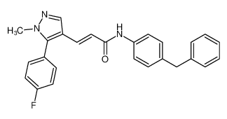 (E)-N-(4-benzylphenyl)-3-(5-(4-fluorophenyl)-1-methyl-1H-pyrazol-4-yl)acrylamide CAS:689249-90-9 manufacturer & supplier