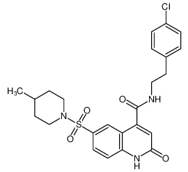 N-(4-chlorophenethyl)-6-((4-methylpiperidin-1-yl)sulfonyl)-2-oxo-1,2-dihydroquinoline-4-carboxamide CAS:689269-86-1 manufacturer & supplier