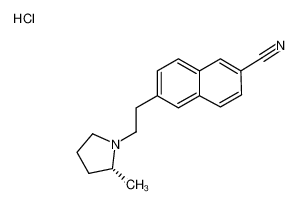 6-{2-[(2R)-2-methyl-1-pyrrolidinyl]ethyl}-2-naphthonitrile hydrochloride CAS:689290-94-6 manufacturer & supplier