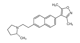 (R)-3,5-dimethyl-4-(6-(2-(2-methylpyrrolidin-1-yl)ethyl)naphthalen-2-yl)isoxazole CAS:689291-04-1 manufacturer & supplier