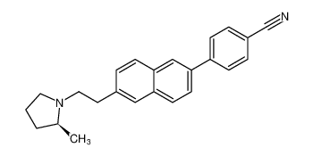 Benzonitrile, 4-[6-[2-[(2S)-2-methyl-1-pyrrolidinyl]ethyl]-2-naphthalenyl]- CAS:689291-14-3 manufacturer & supplier