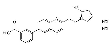 (R)-1-(3-(2-(2-(2-methylpyrrolidin-1-yl)ethyl)quinolin-6-yl)phenyl)ethan-1-one dihydrochloride CAS:689291-52-9 manufacturer & supplier