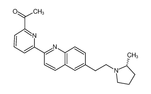 1-[6-(6-{2-[(2R)-2-methyl-1-pyrrolidinyl]ethyl}-2-quinolinyl)-2-pyridinyl]ethanone CAS:689291-83-6 manufacturer & supplier