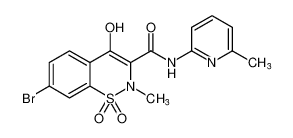 7-bromo-4-hydroxy-2-methyl-N-(6-methylpyridin-2-yl)-2H-benzo[e][1,2]thiazine-3-carboxamide 1,1-dioxide CAS:689293-18-3 manufacturer & supplier