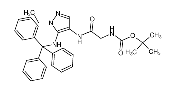 tert-butyl 2-[(1-ethyl-5-(tritylamino)-1H-pyrazol-4-yl) amino]-2-oxoethylcarbamate CAS:689293-91-2 manufacturer & supplier