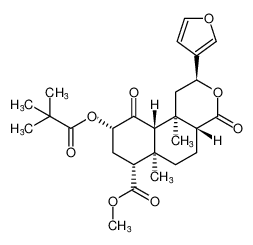 methyl (2S,4aR,6aR,7R,9S,10aS,10bR)-2-(furan-3-yl)-6a,10b-dimethyl-4,10-dioxo-9-(pivaloyloxy)dodecahydro-2H-benzo[f]isochromene-7-carboxylate CAS:689295-73-6 manufacturer & supplier