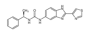 Urea, N-[(1R)-1-phenylethyl]-N'-[2-(4-thiazolyl)-1H-benzimidazol-5-yl]- CAS:689296-09-1 manufacturer & supplier